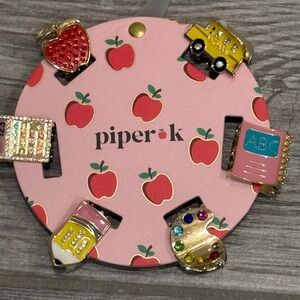 Brand new Piper K teacher School-Themed Hair Clips Set - Multicolor